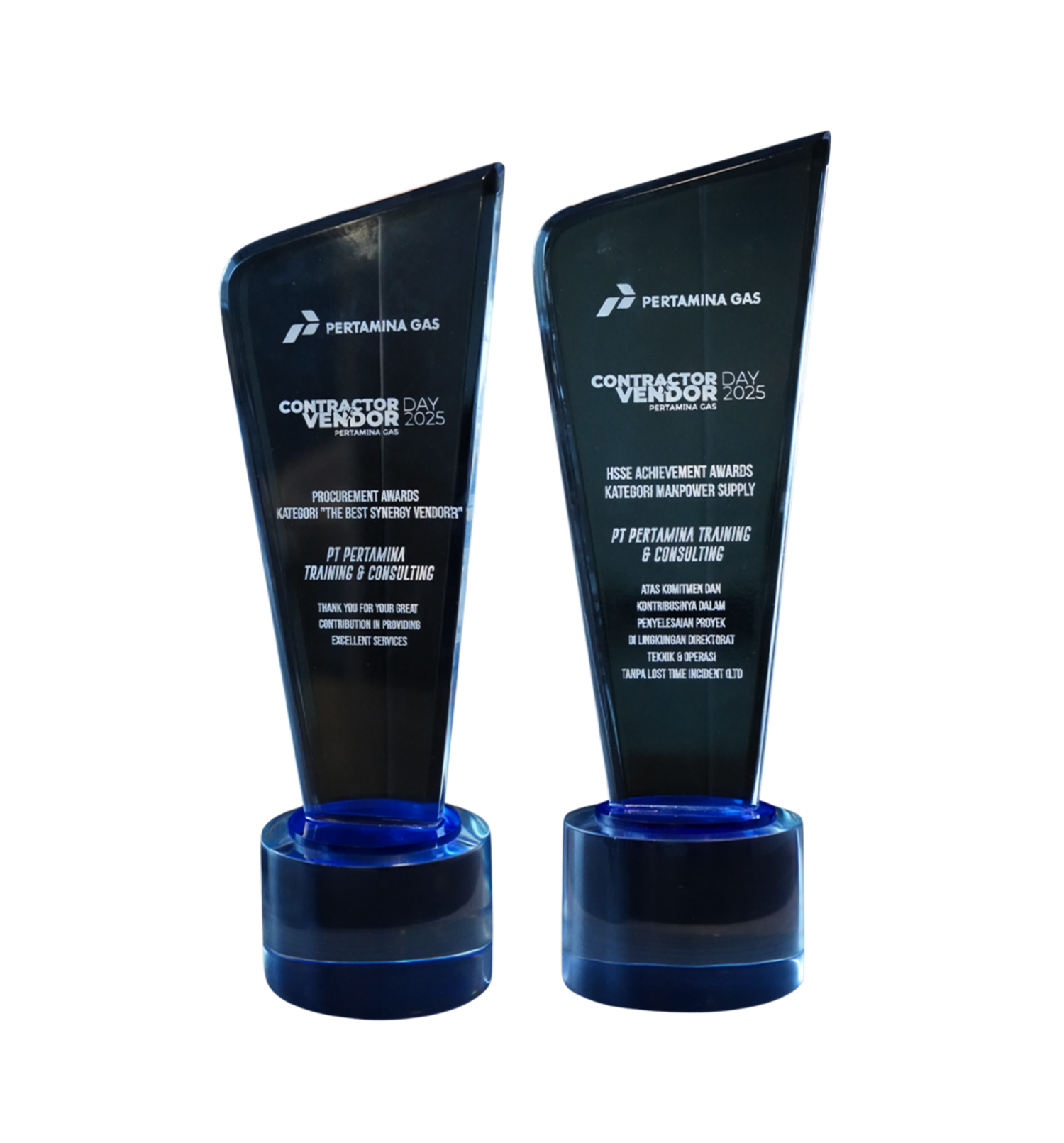 Procurement Awards kategori "The Best Synergy Vendor & HSSE" & HSSE Achievement Awards kategori "Manpower Supply"
